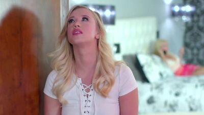 MOMMYS GIRLS - Blonde lesbian eating stepdaughters ass