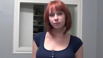 Redhead Nympho Zoey Nixon Masturbates For A New Job