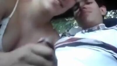 Horny amateur girlfriend gives blowjob in the car