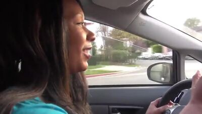 Big Boobed Rane Revere Goes Braless For Road Head