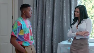 Naughty America Jasmine Jae Fucks her sons friend for being nosy