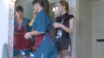 Lesbian Punished The Cleaning Lady