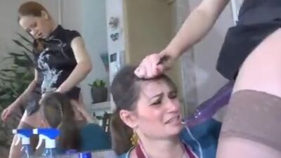 Lesbian Punished The Cleaning Lady
