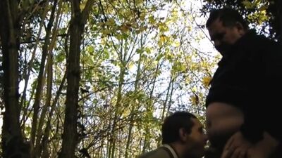 Amateur gays in forest