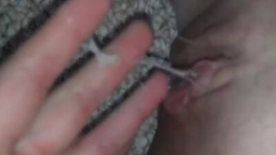 Really Wet and Creamy Pussy Play in Close-up