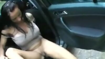 German Amature Fucked in Nature and Car