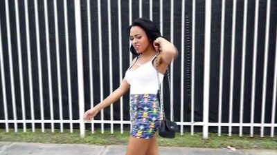 Big natural tits get fucked on BangBus