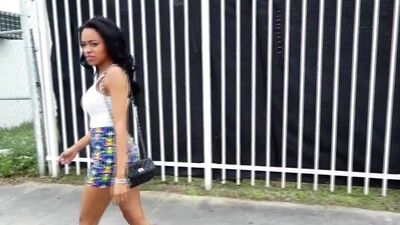 Big natural tits get fucked on BangBus