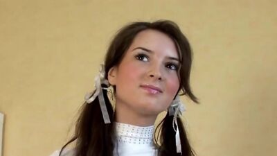 Pigtailed Princess Tia Kennedy Loves Her Dildo