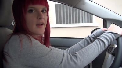 Emo girlfriend teasing in the car2