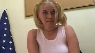 Teen Katie Morgan On Her Knees!