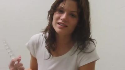 Dildo Anal In Public Bathroom part 1