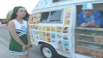 Cheerleader Gets Nailed In Ice Cream Truck part 1