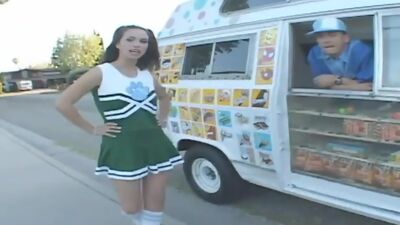 Cheerleader Gets Nailed In Ice Cream Truck part 1