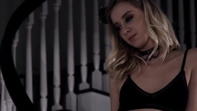 BURNING ANGEL - Emo teen in boots gets face spermed