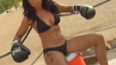 Watch Nikki Hoopz pose for the camera!