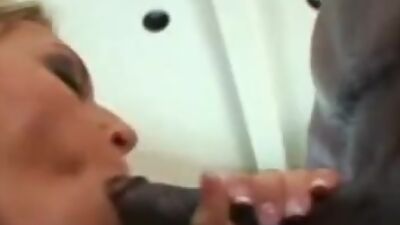 Brooke Banner takes a stiff black cock to the ass!!