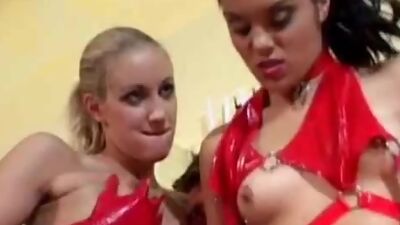 Daisy Duke and Angel Long take turns getting fucked in the ass.