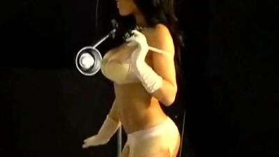 See sexy Rosa Acosta in her lingerie.