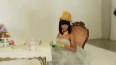 See Nicki Minaj in her tight latex.