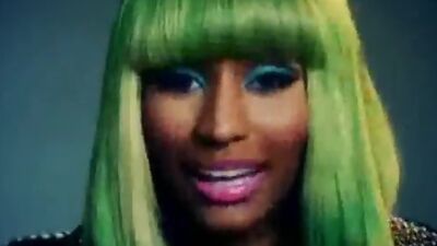 See Nicki Minaj in her tight latex.