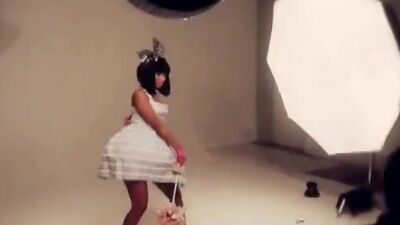 See Nicki Minaj in her tight latex.