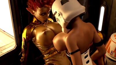 3d animated scifi futa babes having hardcore sex