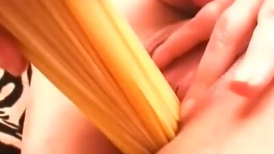 Extreme fuck with two vegetables