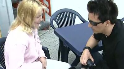 Forest fuck with picked up blonde