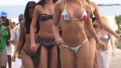 Hot gangbang after beach party