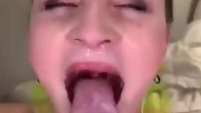 Happy girlfriend blowing and masturbating cock in real homemade video