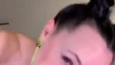 Happy girlfriend blowing and masturbating cock in real homemade video