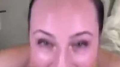 Happy girlfriend blowing and masturbating cock in real homemade video