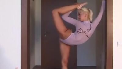 Hot gymnast is horny