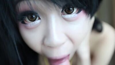 19yo cute Thai ladyboy gets slammed and cum covered2