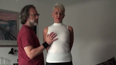 Roughly fucked mature slut swallows huge load of cum