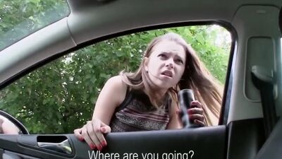 MOFOS - Stranded russian teen gets her tits cumshot