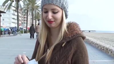MOFOS - Publicsex amateur gets a mouthful of cum