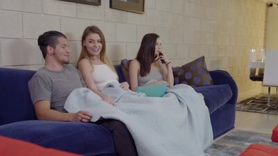 MOFOS - Share My BF - Exhibitionist Couple Share a Roomie starring Carolina Sweets and Alex Blake and Bambino