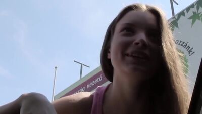 MOFOS - Teen hitchhiker fucked pov style outdoors
