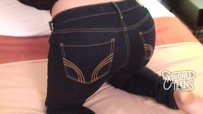 Short russian amateur teen stars in this teen porn video