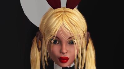 3d cuckold! Horny young blonde fucked hard by a big black cock