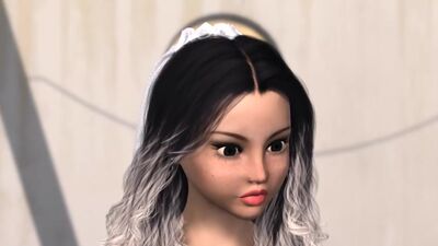 Sexy bride dreams of being fucked by a big black cock at a wedding