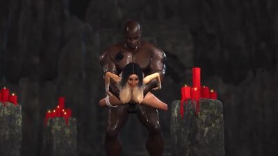 Sexy bride dreams of being fucked by a big black cock at a wedding