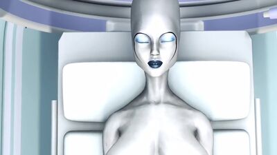 Hot sex! Sci-fi android fucks hard an alien in the surgery room