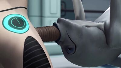 Hot sex! Sci-fi android fucks hard an alien in the surgery room