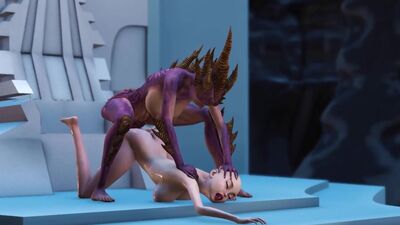 Sci-fi theme. Hell princess fucks a young sex slave in the mystical cave on