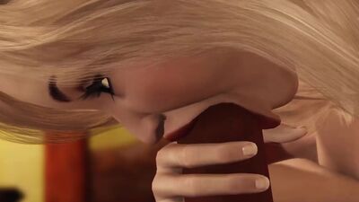 Young horny blonde fucking with a monk in the church