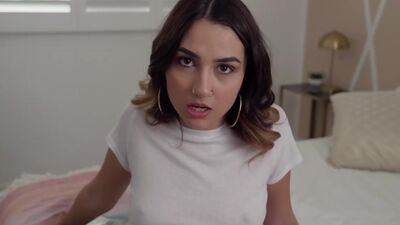 Unexpected creampie cumshot for my teen stepsister Callie Jacobs