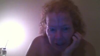 Old horny grandma drills her mature honeypot with a sex toy